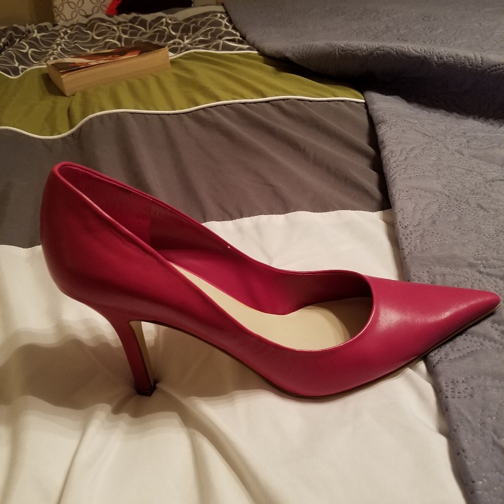 Hot pink pumps